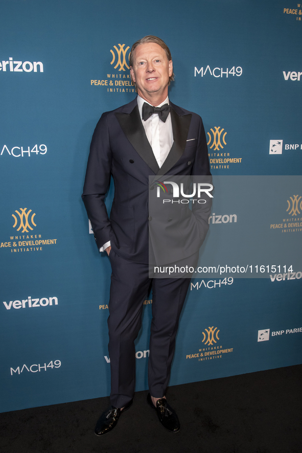 Hans Vestberg, CEO and Chairman of Verizon, attends the 2024 Faces Of Hope Gala at Gotham Hall in New York, New York, USA, on September 27,...