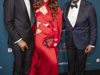 John Utendahl, Radmila Lolly, and Forest Whitaker attend the 2024 Faces Of Hope Gala at Gotham Hall in New York, New York, USA, on September...