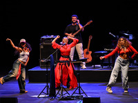 Serena Brancale performs during the ''Baccala on Tour'' concert at the Auditorium Parco della Musica in Rome, Italy, on September 27, 2024....