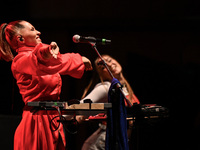 Serena Brancale performs during the ''Baccala on Tour'' concert at the Auditorium Parco della Musica in Rome, Italy, on September 27, 2024....