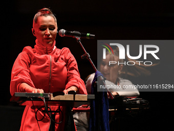 Serena Brancale performs during the ''Baccala on Tour'' concert at the Auditorium Parco della Musica in Rome, Italy, on September 27, 2024....