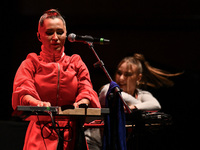 Serena Brancale performs during the ''Baccala on Tour'' concert at the Auditorium Parco della Musica in Rome, Italy, on September 27, 2024....