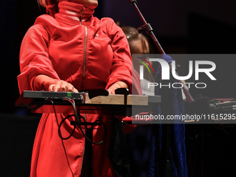 Serena Brancale performs during the ''Baccala on Tour'' concert at the Auditorium Parco della Musica in Rome, Italy, on September 27, 2024....