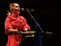 Serena Brancale performs during the ''Baccala on Tour'' concert at the Auditorium Parco della Musica in Rome, Italy, on September 27, 2024....