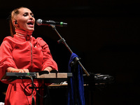 Serena Brancale performs during the ''Baccala on Tour'' concert at the Auditorium Parco della Musica in Rome, Italy, on September 27, 2024....