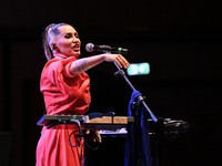 Serena Brancale performs during the ''Baccala on Tour'' concert at the Auditorium Parco della Musica in Rome, Italy, on September 27, 2024....