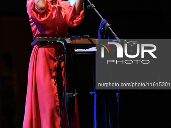 Serena Brancale performs during the ''Baccala on Tour'' concert at the Auditorium Parco della Musica in Rome, Italy, on September 27, 2024....