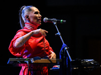 Serena Brancale performs during the ''Baccala on Tour'' concert at the Auditorium Parco della Musica in Rome, Italy, on September 27, 2024....