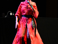 Serena Brancale performs during the ''Baccala on Tour'' concert at the Auditorium Parco della Musica in Rome, Italy, on September 27, 2024....