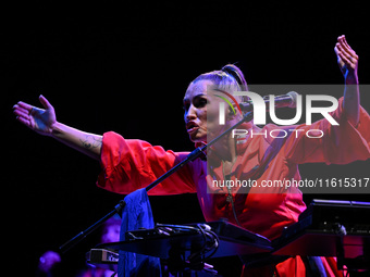 Serena Brancale performs during the ''Baccala on Tour'' concert at the Auditorium Parco della Musica in Rome, Italy, on September 27, 2024....