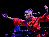 Serena Brancale performs during the ''Baccala on Tour'' concert at the Auditorium Parco della Musica in Rome, Italy, on September 27, 2024....