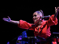 Serena Brancale performs during the ''Baccala on Tour'' concert at the Auditorium Parco della Musica in Rome, Italy, on September 27, 2024....