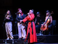 Serena Brancale performs during the ''Baccala on Tour'' concert at the Auditorium Parco della Musica in Rome, Italy, on September 27, 2024....