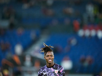 Nico Williams of Athletic Club smiles during the UEFA Europa League 2024/25 League Phase MD1 match between AS Roma and Athletic Club at Stad...