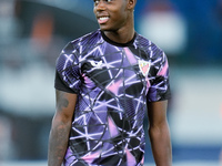 Nico Williams of Athletic Club looks on during the UEFA Europa League 2024/25 League Phase MD1 match between AS Roma and Athletic Club at St...