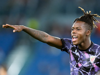 Nico Williams of Athletic Club gestures during the UEFA Europa League 2024/25 League Phase MD1 match between AS Roma and Athletic Club at St...