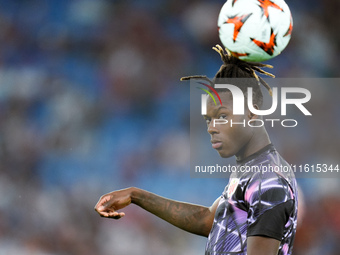 Nico Williams of Athletic Club looks on during the UEFA Europa League 2024/25 League Phase MD1 match between AS Roma and Athletic Club at St...