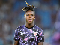 Nico Williams of Athletic Club looks on during the UEFA Europa League 2024/25 League Phase MD1 match between AS Roma and Athletic Club at St...