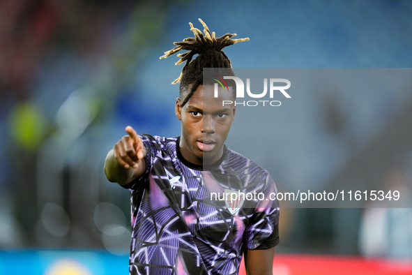 Nico Williams of Athletic Club gestures during the UEFA Europa League 2024/25 League Phase MD1 match between AS Roma and Athletic Club at St...