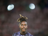 Nico Williams of Athletic Club during the UEFA Europa League 2024/25 League Phase MD1 match between AS Roma and Athletic Club at Stadio Olim...