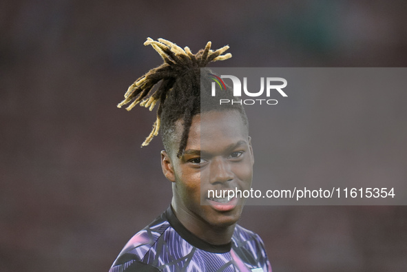 Nico Williams of Athletic Club looks on during the UEFA Europa League 2024/25 League Phase MD1 match between AS Roma and Athletic Club at St...