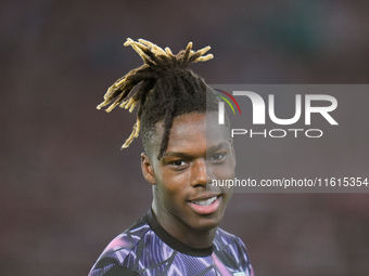 Nico Williams of Athletic Club looks on during the UEFA Europa League 2024/25 League Phase MD1 match between AS Roma and Athletic Club at St...