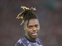 Nico Williams of Athletic Club looks on during the UEFA Europa League 2024/25 League Phase MD1 match between AS Roma and Athletic Club at St...