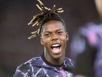 Nico Williams of Athletic Club reacts during the UEFA Europa League 2024/25 League Phase MD1 match between AS Roma and Athletic Club at Stad...