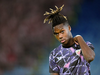 Nico Williams of Athletic Club looks on during the UEFA Europa League 2024/25 League Phase MD1 match between AS Roma and Athletic Club at St...