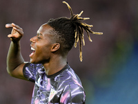 Nico Williams of Athletic Club reacts during the UEFA Europa League 2024/25 League Phase MD1 match between AS Roma and Athletic Club at Stad...