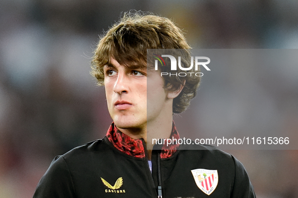 Unai Gomez of Athletic Club looks on during the UEFA Europa League 2024/25 League Phase MD1 match between AS Roma and Athletic Club at Stadi...