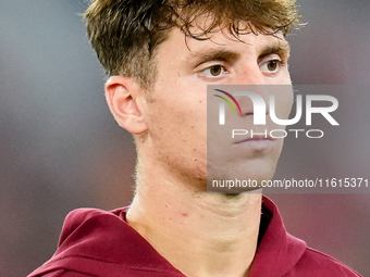 Tommaso Baldanzi of AS Roma looks on during the UEFA Europa League 2024/25 League Phase MD1 match between AS Roma and Athletic Club at Stadi...