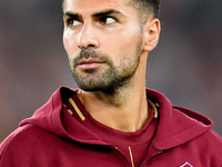 Zeki Celik of AS Roma during the UEFA Europa League 2024/25 League Phase MD1 match between AS Roma and Athletic Club at Stadio Olimpico on S...