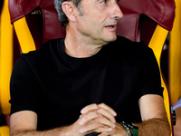 Ernesto Valverde head coach of Athletic Club looks on during the UEFA Europa League 2024/25 League Phase MD1 match between AS Roma and Athle...