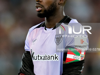 Inaki Williams of Athletic Club looks on during the UEFA Europa League 2024/25 League Phase MD1 match between AS Roma and Athletic Club at S...