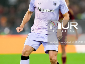 Daniel Vivian of Athletic Club during the UEFA Europa League 2024/25 League Phase MD1 match between AS Roma and Athletic Club at Stadio Olim...