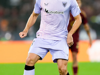 Daniel Vivian of Athletic Club during the UEFA Europa League 2024/25 League Phase MD1 match between AS Roma and Athletic Club at Stadio Olim...