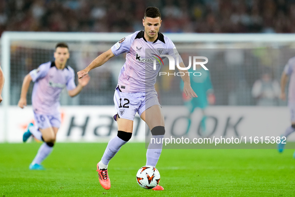 Gorka Guruzeta of Athletic Club during the UEFA Europa League 2024/25 League Phase MD1 match between AS Roma and Athletic Club at Stadio Oli...