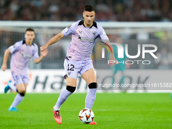 Gorka Guruzeta of Athletic Club during the UEFA Europa League 2024/25 League Phase MD1 match between AS Roma and Athletic Club at Stadio Oli...