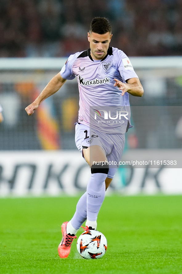 Gorka Guruzeta of Athletic Club during the UEFA Europa League 2024/25 League Phase MD1 match between AS Roma and Athletic Club at Stadio Oli...