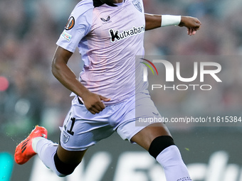 Alvaro Djalo' of Athletic Club during the UEFA Europa League 2024/25 League Phase MD1 match between AS Roma and Athletic Club at Stadio Olim...