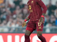 Manu Kone' of AS Roma during the UEFA Europa League 2024/25 League Phase MD1 match between AS Roma and Athletic Club at Stadio Olimpico on S...