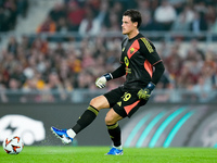 Mile Svilar of AS Roma during the UEFA Europa League 2024/25 League Phase MD1 match between AS Roma and Athletic Club at Stadio Olimpico on...