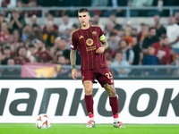 Gianluca Mancini of AS Roma during the UEFA Europa League 2024/25 League Phase MD1 match between AS Roma and Athletic Club at Stadio Olimpic...