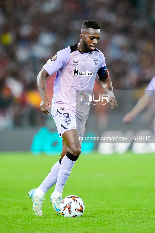 Inaki Williams of Athletic Club during the UEFA Europa League 2024/25 League Phase MD1 match between AS Roma and Athletic Club at Stadio Oli...