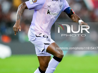 Inaki Williams of Athletic Club during the UEFA Europa League 2024/25 League Phase MD1 match between AS Roma and Athletic Club at Stadio Oli...