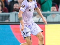 Benat Prados of Athletic Club during the UEFA Europa League 2024/25 League Phase MD1 match between AS Roma and Athletic Club at Stadio Olimp...