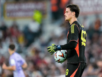 Mile Svilar of AS Roma looks on during the UEFA Europa League 2024/25 League Phase MD1 match between AS Roma and Athletic Club at Stadio Oli...