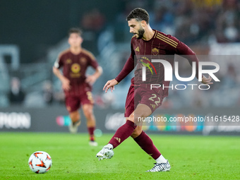 Mario Hermoso of AS Roma during the UEFA Europa League 2024/25 League Phase MD1 match between AS Roma and Athletic Club at Stadio Olimpico o...