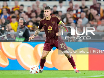 Gianluca Mancini of AS Roma during the UEFA Europa League 2024/25 League Phase MD1 match between AS Roma and Athletic Club at Stadio Olimpic...